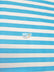 Poly Cotton 1 Inch Stripe Fabric / Turquoise/White / Sold By The Yard