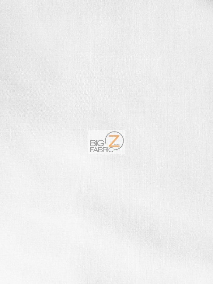 Poly Cotton Solid Fabric 58"/60" Width / White / Sold By The Yard