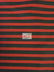 Poly Cotton 1/2 Inch Stripe Fabric  / Black/Red / Sold By The Yard