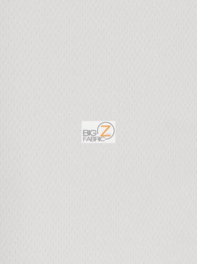 Sports Mesh Activewear Jersey Spandex Fabric / White / Sold By The Yard