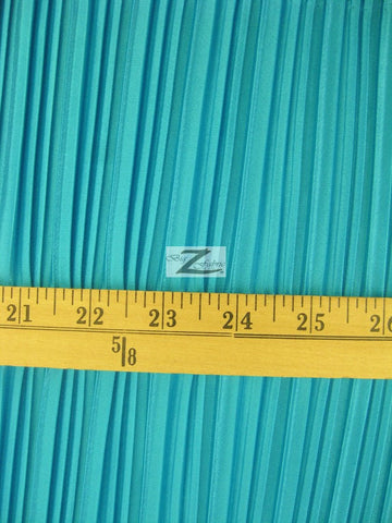 Shiny Pleated Plisse Satin Fabric / Black / Sold By The Yard - 0