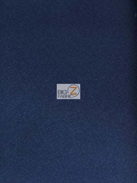 Solid Poly Spandex Satin Fabric / Navy Blue / Sold By The Yard Closeout!!!