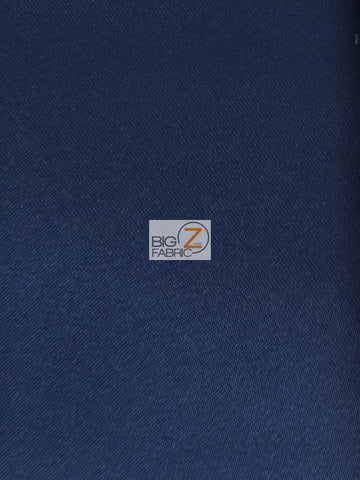 Solid Poly Spandex Satin Fabric / Navy Blue / Sold By The Yard Closeout!!!