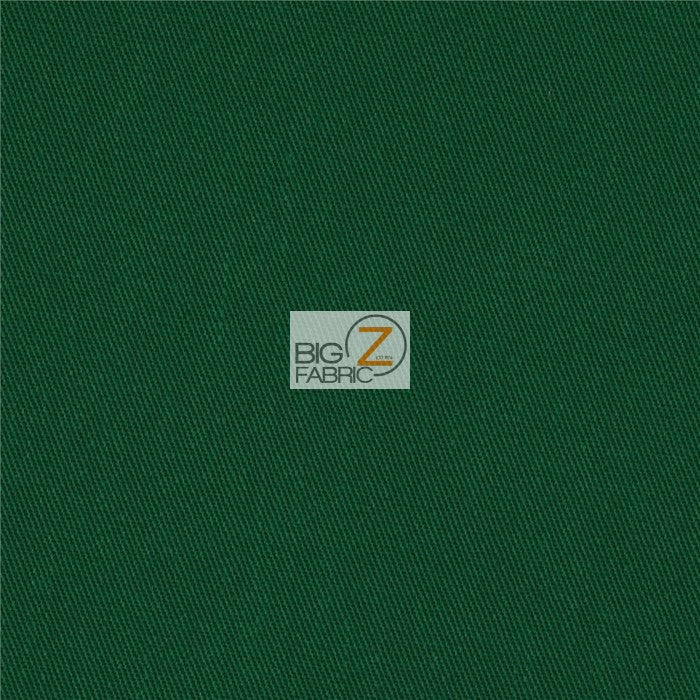 Solid Reversible Formal Poly Cotton Twill Fabric / Hunter Green / Sold By The Yard