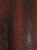 Devil Red Shiny 3D Serpent Snake Embossed Vinyl Fabric / Sold by the Yard