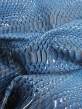 Shiny 3D Serpent Snake Embossed Vinyl Fabric / Sold by the Yard