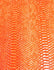 Crush Orange Shiny 3D Serpent Snake Embossed Vinyl Fabric / Sold by the Yard