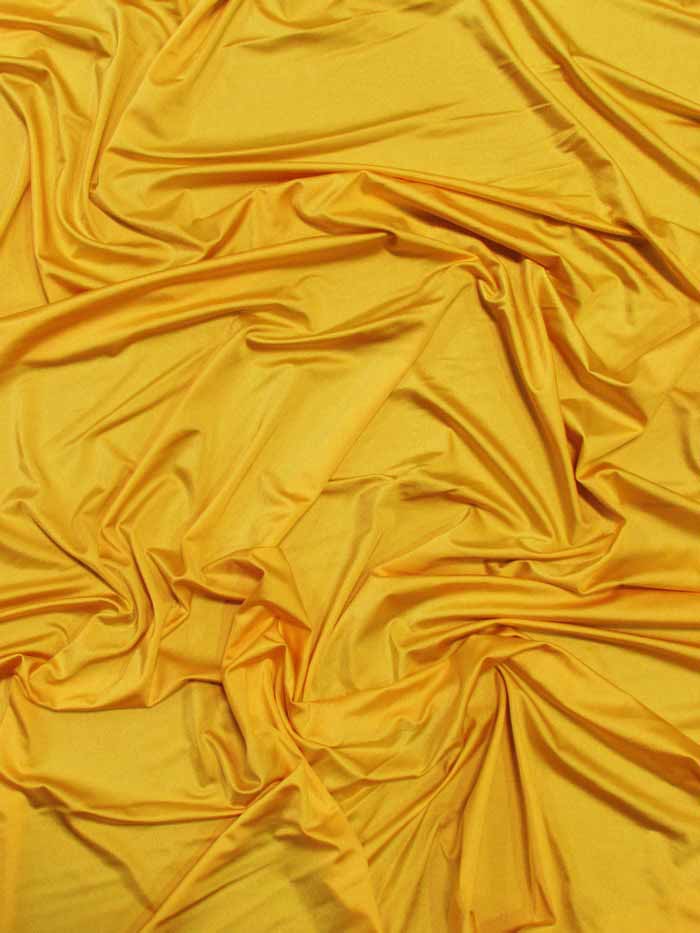 Solid Stretch Spandex Costume Nylon Fabric / Canary Yellow / Sold By The Yard