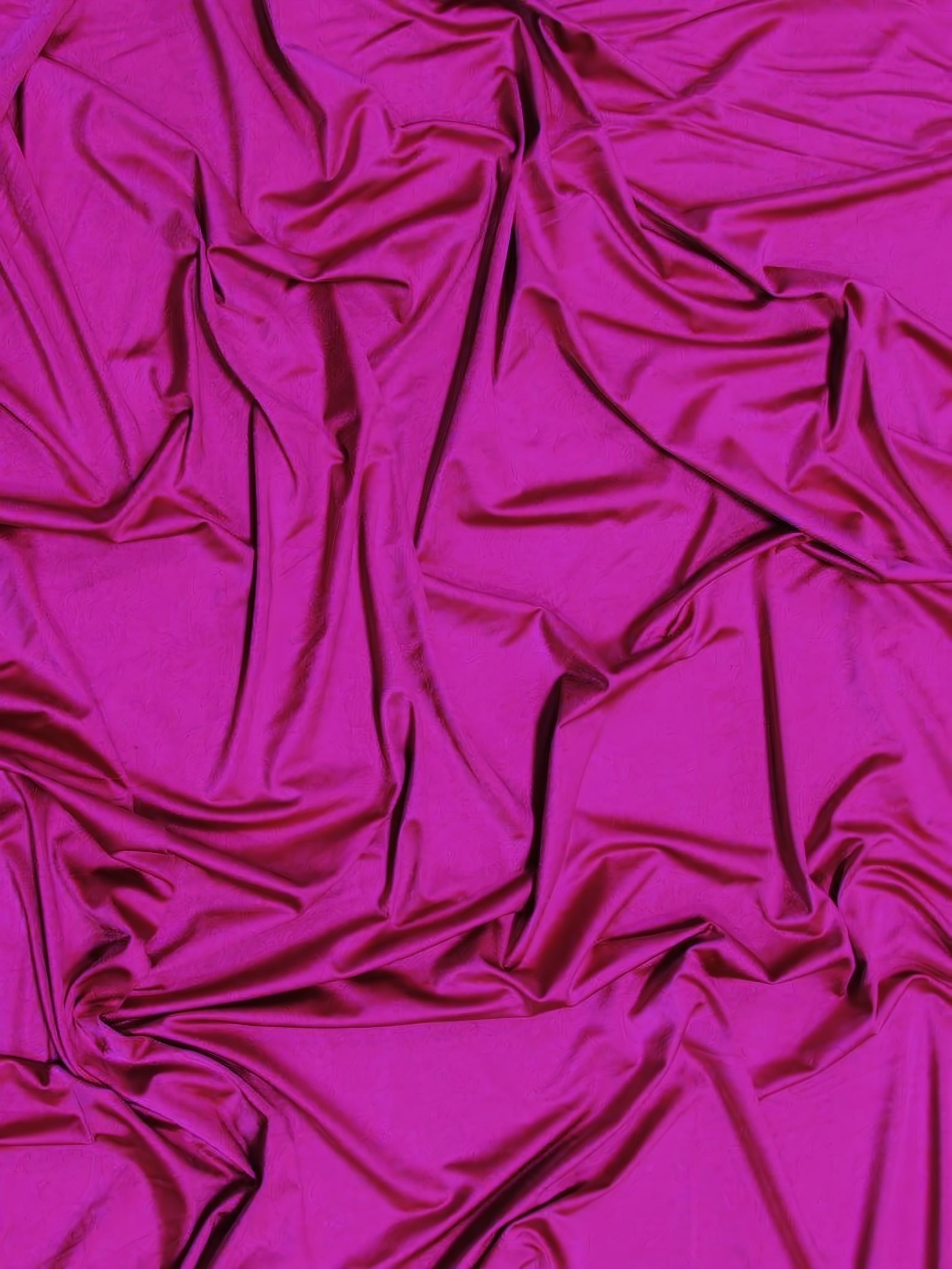 Solid Stretch Spandex Costume Nylon Fabric / Magenta / Sold By The Yard