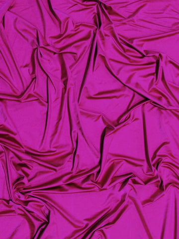 Solid Stretch Spandex Costume Nylon Fabric / Magenta / Sold By The Yard