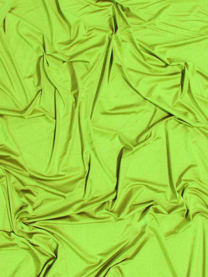 Solid Stretch Spandex Costume Nylon Fabric / Neon Green By The Yard