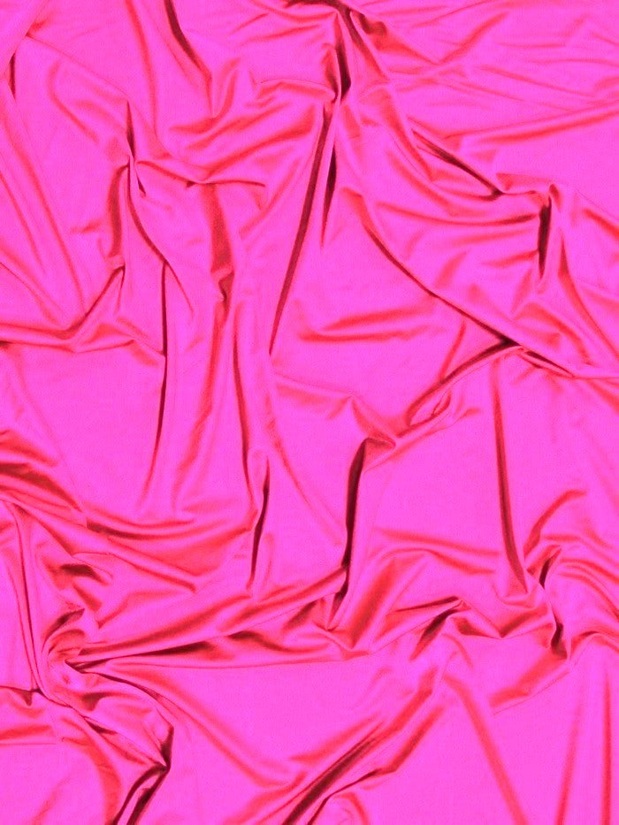 Solid Stretch Spandex Costume Nylon Fabric / Neon Pink / Sold By The Yard
