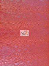 Viper Sopythana Embossed Snake Skin Vinyl Leather Fabric / Lipstick Red / By The Roll - 30 Yards