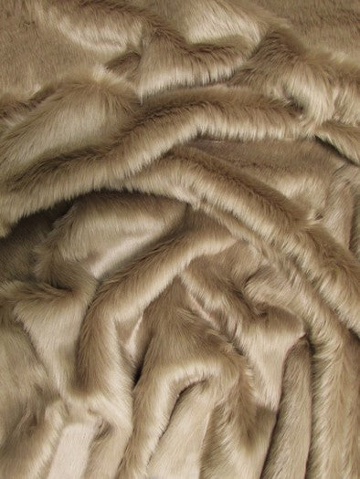 Short Shag Faux Fur Fabric / Cocoa / Sold By The Yard