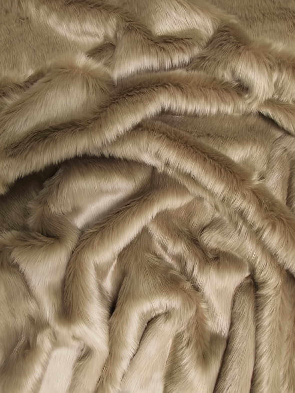 Short Shag Faux Fur Fabric / Cocoa / Sold By The Yard (Closeout)