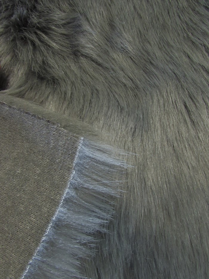 Short Shag Faux Fur Fabric / Denim / Sold By The Yard