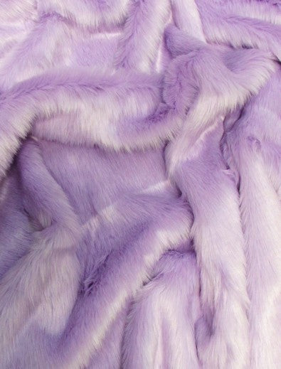 Short Shag Faux Fur Fabric / Lavender / Sold By The Yard