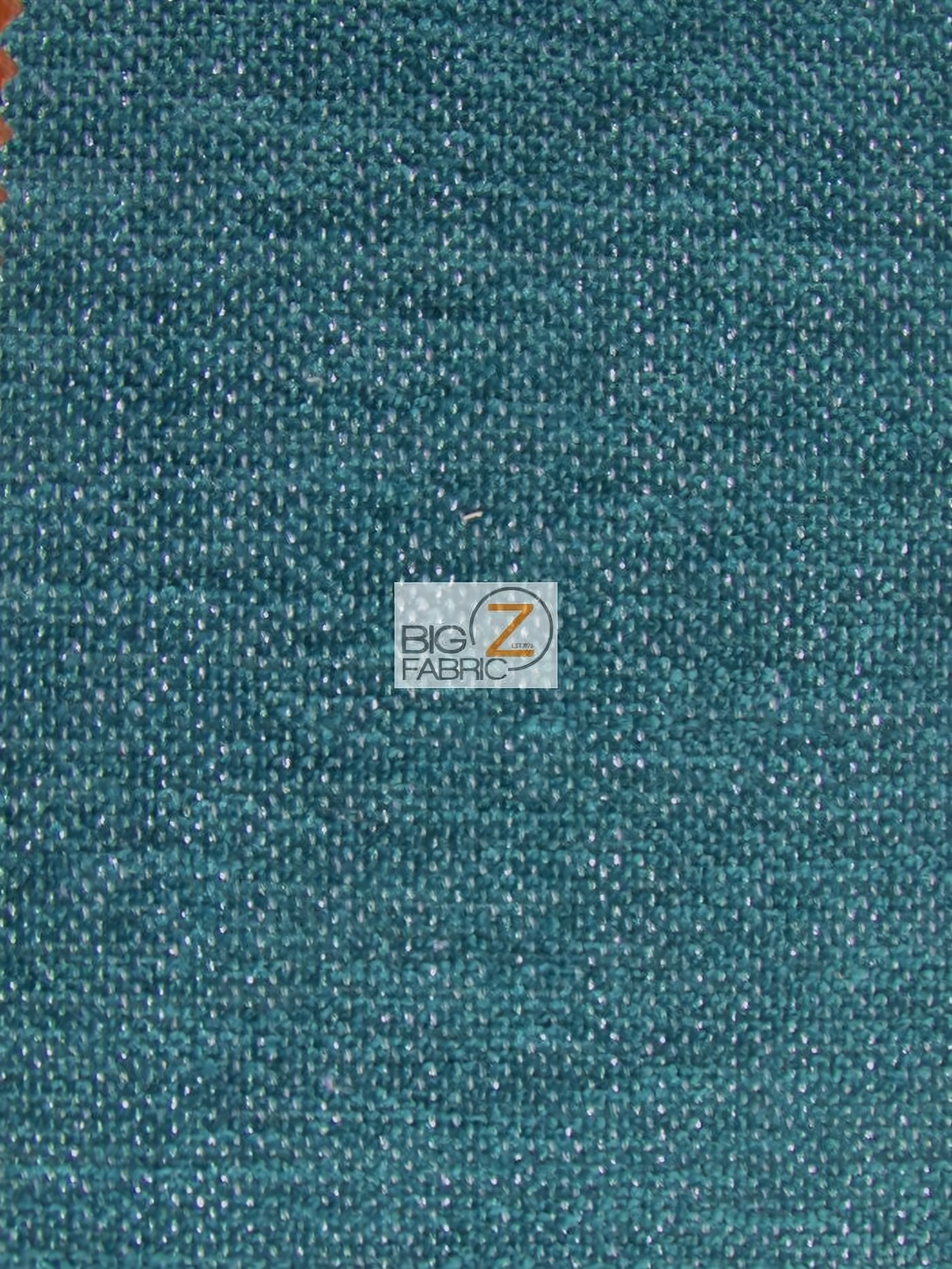 Sparkle Trend Chenille Upholstery Fabric / Aqua / Sold By The Yard