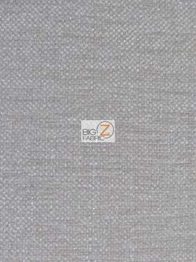 Sparkle Trend Chenille Upholstery Fabric / Oatmeal / Sold By The Yard
