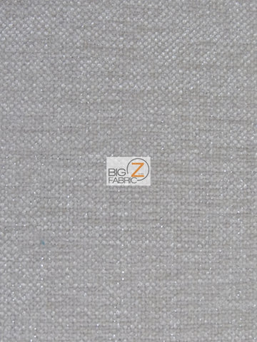 Sparkle Trend Chenille Upholstery Fabric / Oatmeal / Sold By The Yard