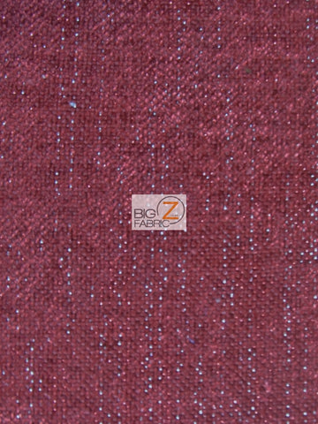 Sparkle Trend Chenille Upholstery Fabric / Red / Sold By The Yard