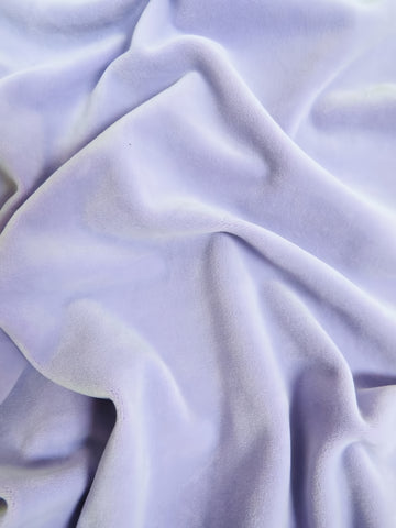 Lavender Stretch Mochi Plush Minky / Soft Solid Fabric by the Yard (Second Quality Goods)