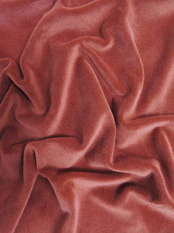 Maroon Stretch Mochi Plush Minky / Soft Solid Fabric by the Yard