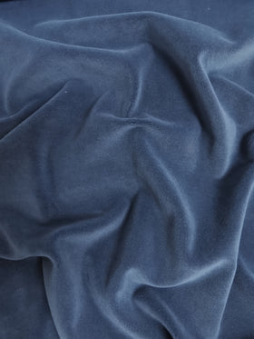 Navy Stretch Mochi Plush Minky / Soft Solid Fabric by the Yard