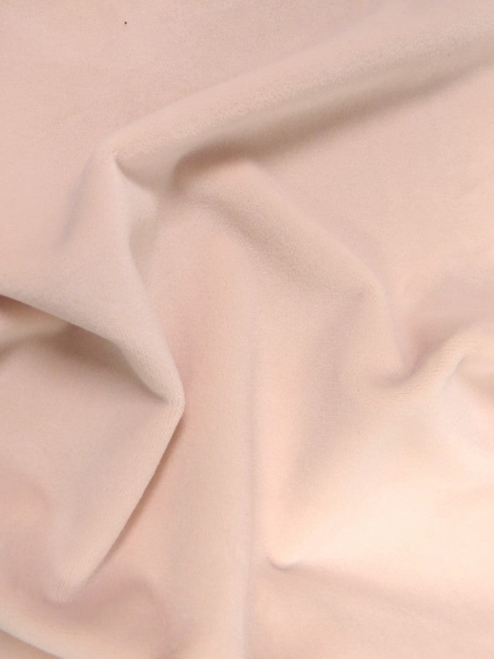 Blush Stretch Mochi Plush Minky / Soft Solid Fabric by the Yard