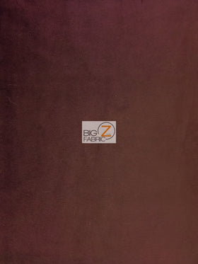 Burgundy Velboa Solid Short Pile Fabric / By The Yard