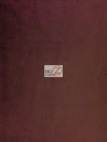 Burgundy Velboa Solid Short Pile Fabric / By The Yard