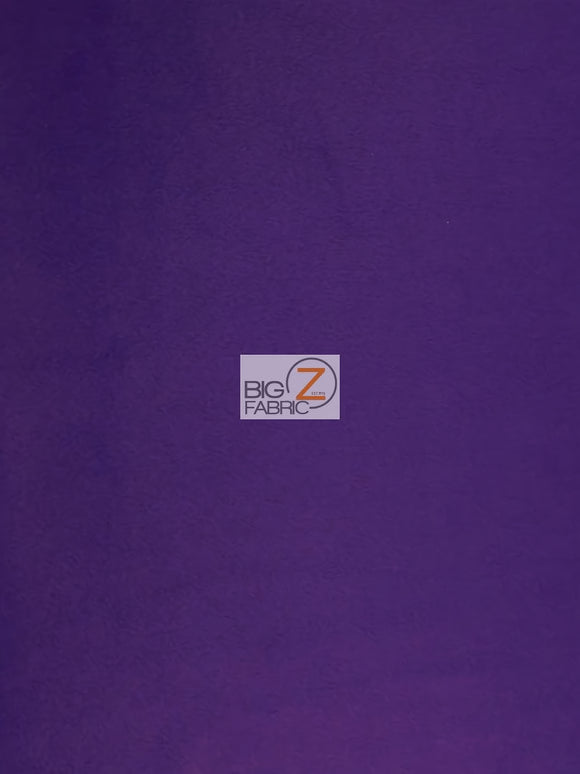 Dark Purple Velboa Solid Short Pile Fabric / By The Roll - 25 Yards