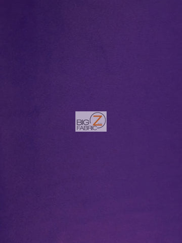 Dark Purple Velboa Solid Short Pile Fabric / By The Roll - 50 Yards