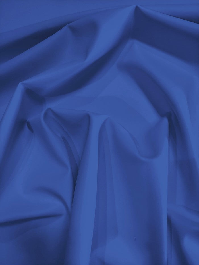 Solid Soft Faux Fake Leather Vinyl Fabric / Royal Blue / By The Roll - 30 Yards