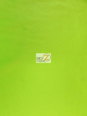 Lime Velboa Solid Short Pile Fabric / Sold By The Yard