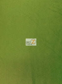 Olive Velboa Solid Short Pile Fabric / Sold By The Yard
