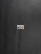 Solid Soft Faux Fake Leather Vinyl Fabric / Black / By The Roll - 30 Yards