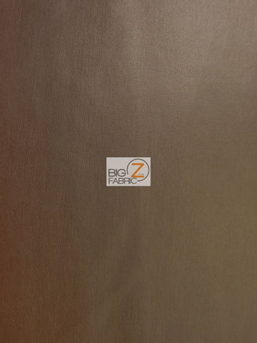 Solid Soft Faux Fake Leather Vinyl Fabric / Brown / By The Roll - 30 Yards