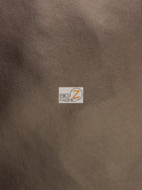 Solid Soft Faux Fake Leather Vinyl Fabric / Dark Brown / By The Roll - 30 Yards