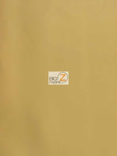 Solid Soft Faux Fake Leather Vinyl Fabric / Khaki / By The Roll - 30 Yards