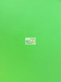 Solid Soft Faux Fake Leather Vinyl Fabric / Lime / By The Roll - 30 Yards