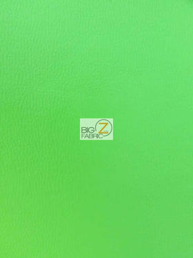 Solid Soft Faux Fake Leather Vinyl Fabric / Lime / By The Roll - 30 Yards