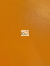 Solid Soft Faux Fake Leather Vinyl Fabric / Orange / By The Roll - 30 Yards