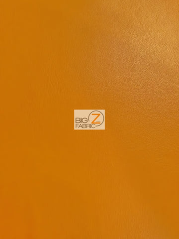 Solid Soft Faux Fake Leather Vinyl Fabric / Orange / By The Roll - 30 Yards