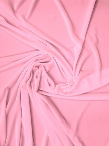 Stretch Velvet Velour Spandex 360 Grams Costume Fabric / Pink / Sold By The Yard