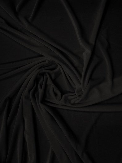 Stretch Velvet Velour Spandex 360 Grams Costume Fabric / Black / Sold By The Yard