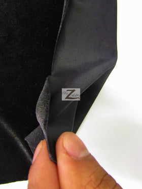 Stretch Velvet Velour Spandex 360 Grams Costume Fabric / Burgundy / Sold By The Yard - 0