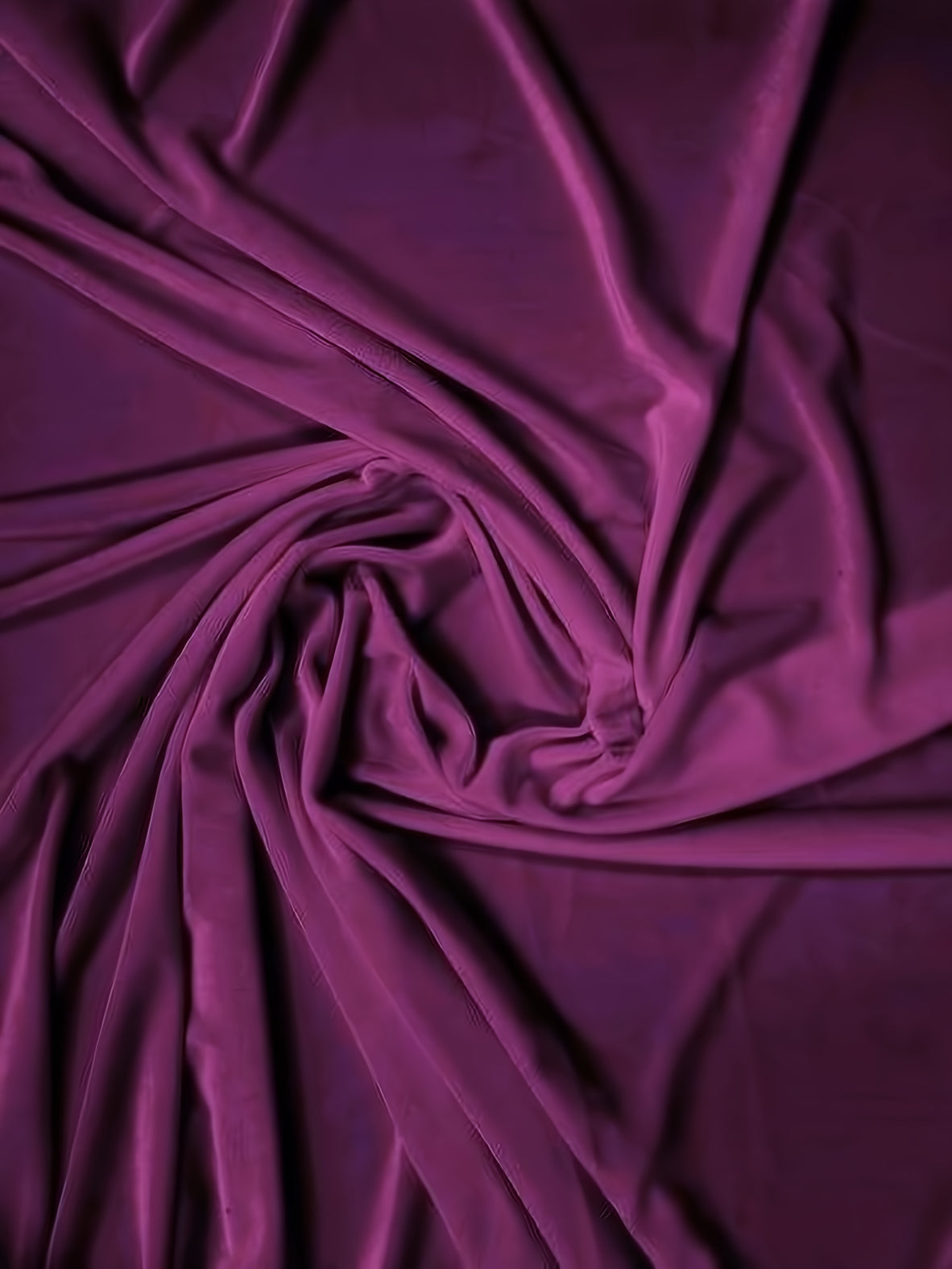 Stretch Velvet Velour Spandex 360 Grams Costume Fabric / Eggplant / Sold By The Yard