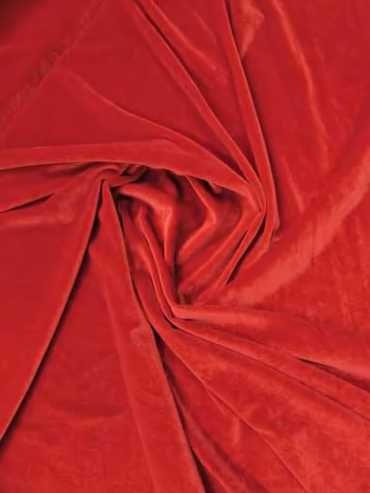 Stretch Velvet Velour Spandex 360 Grams Costume Fabric / Red / Sold By The Yard