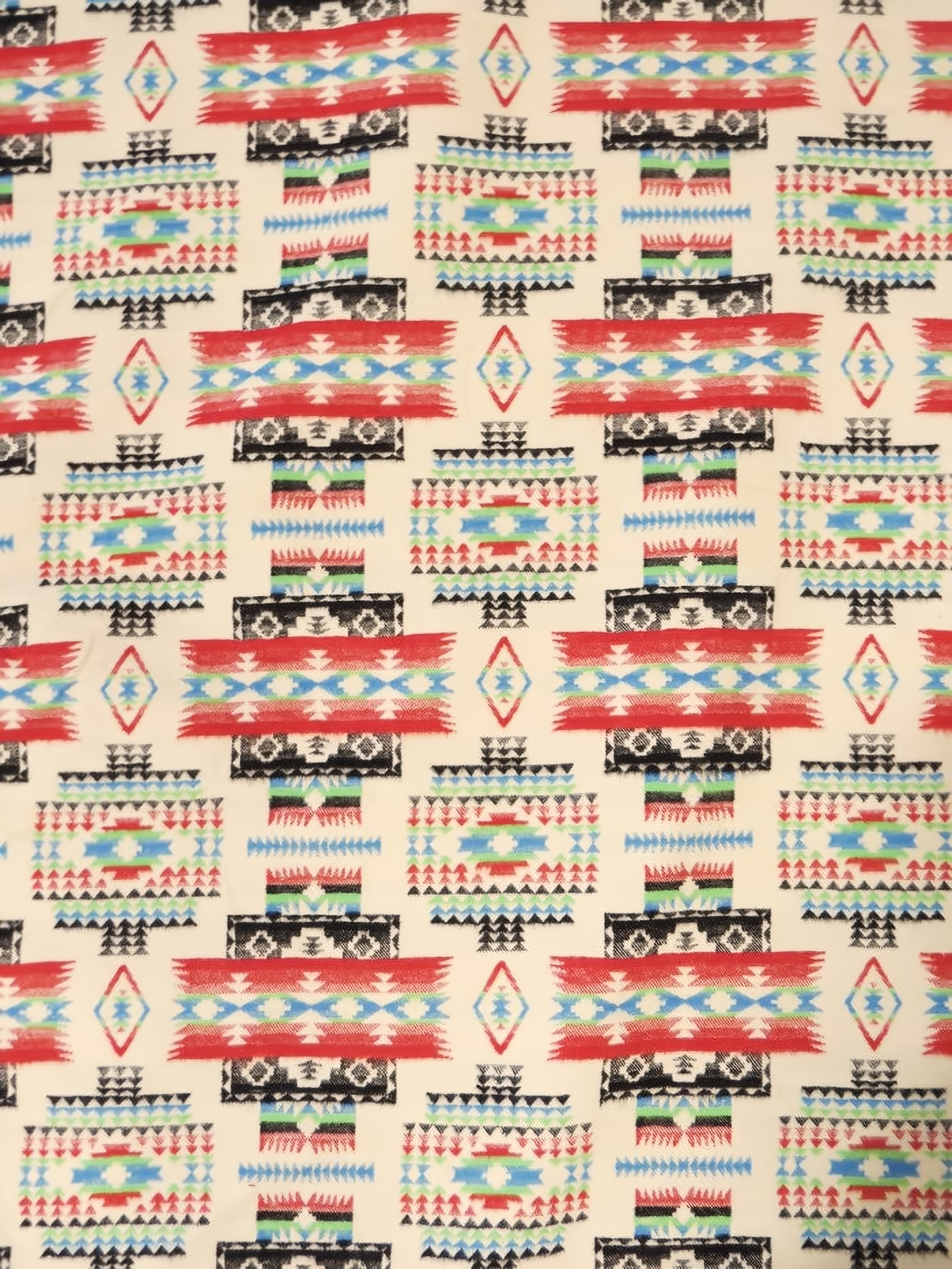 Aztec Indian Brushed Twill Fabric / Navajo / Sold By The Yard Closeout!!!